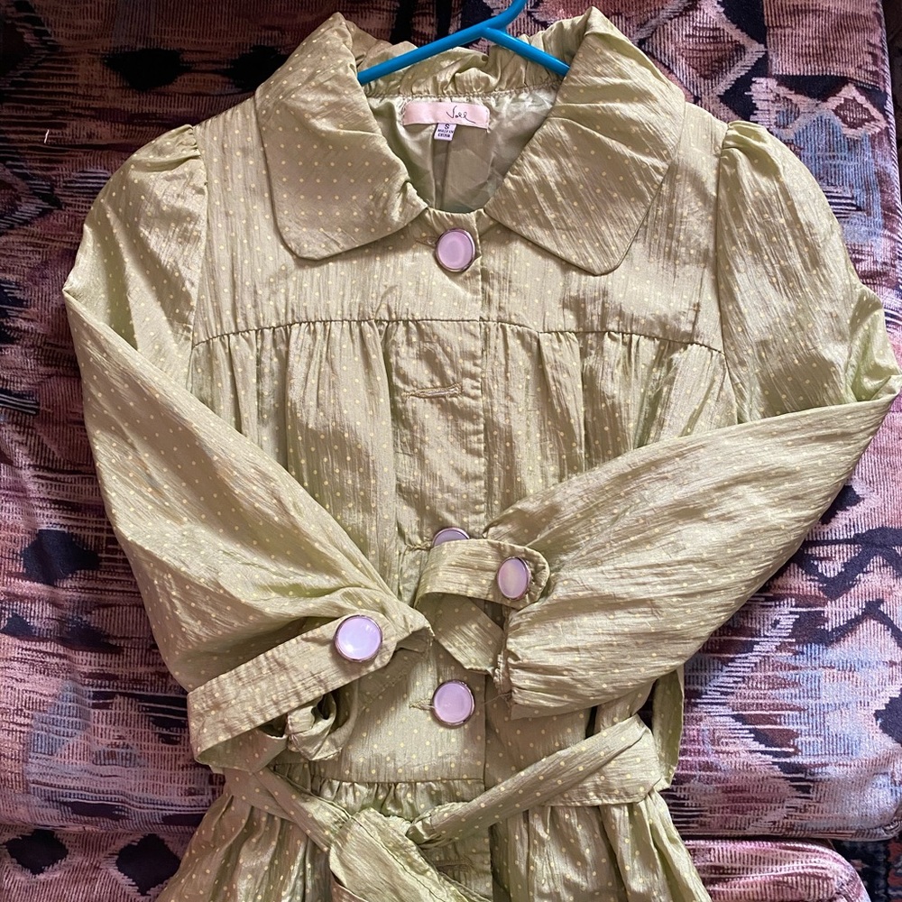 Light green cute coat